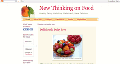 Desktop Screenshot of newthinkingonfood.com